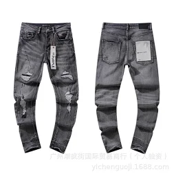 thumbnail for PB straight-leg jeans jeans are made of old retro holes, customized models are not returned or exchanged