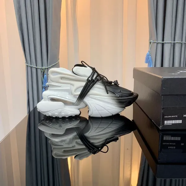 Balenciaga Triple S Neon Yellow Black White Sneakers Chunky Sneakers - 6