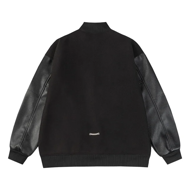 Chrome Hearts Jackets Varsity Jacket with Leather Sleeves and Embroidered Patches product detail image 5