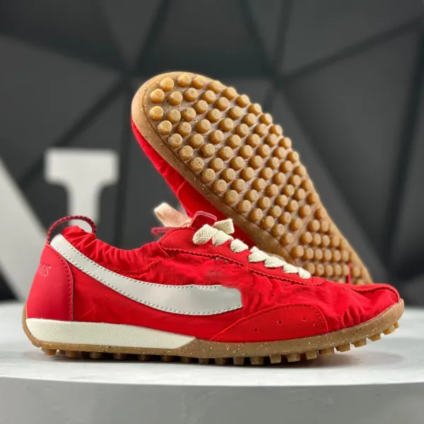 Nike Waffle Racer Red Gum Sole Sneakers - 1