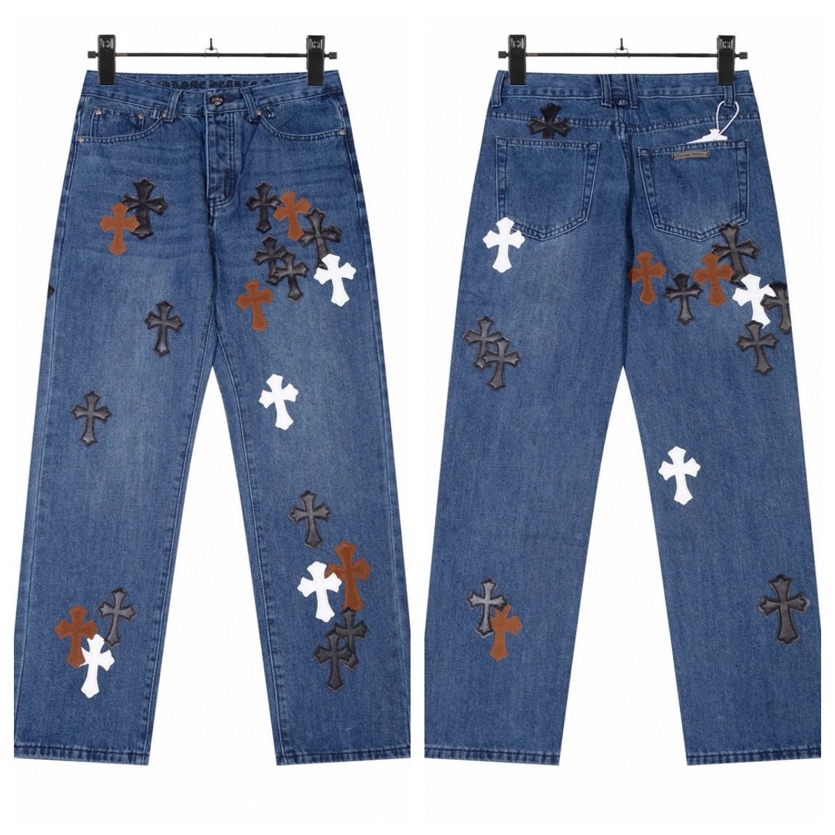 Straight-Leg Denim Jeans photo 7