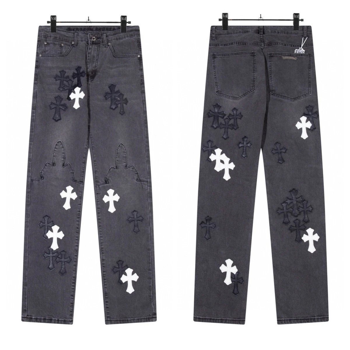 Straight-Leg Denim Jeans photo 5