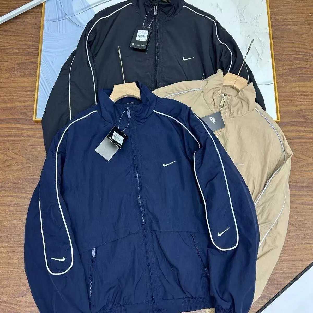 N Jacket with Stripe Cuffs