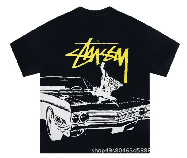 Stussy Classic Car Graphic Black T-Shirt - 1