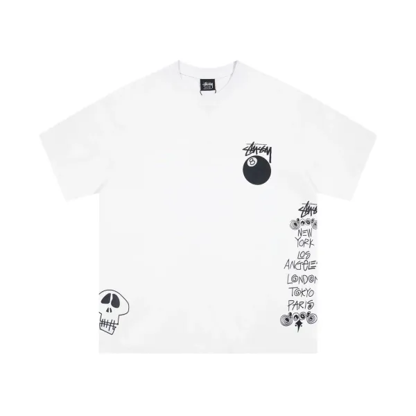 Stussy City Tour White T-Shirt - 1