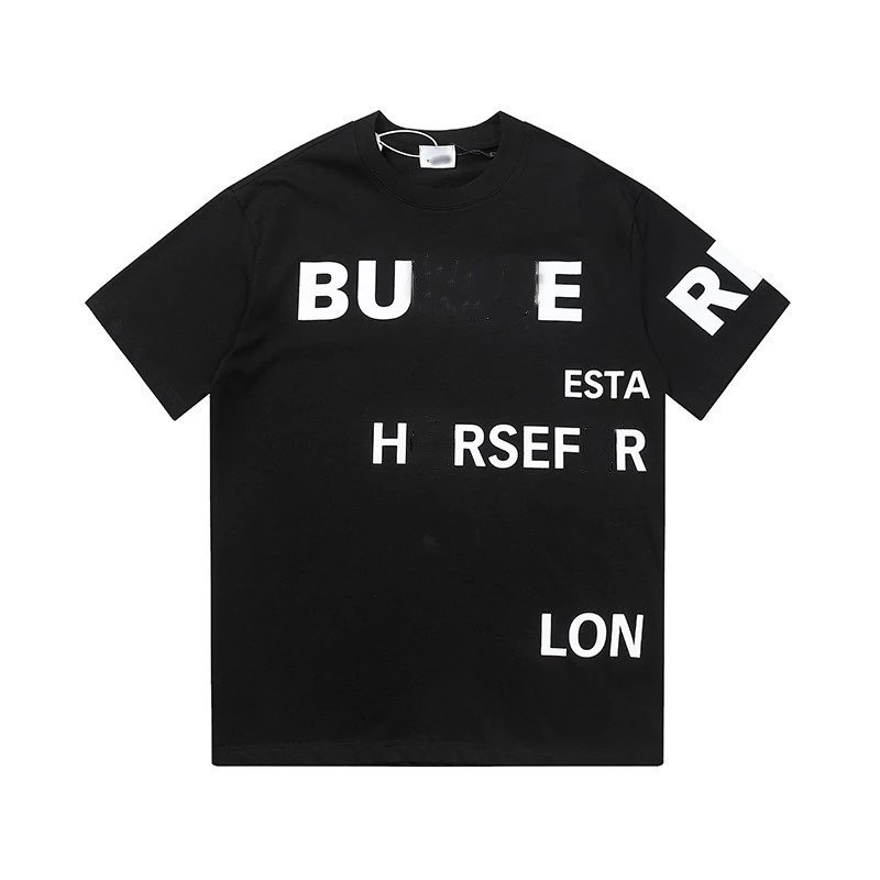 Casual Letter-Print Pure Cotton T-Shirt