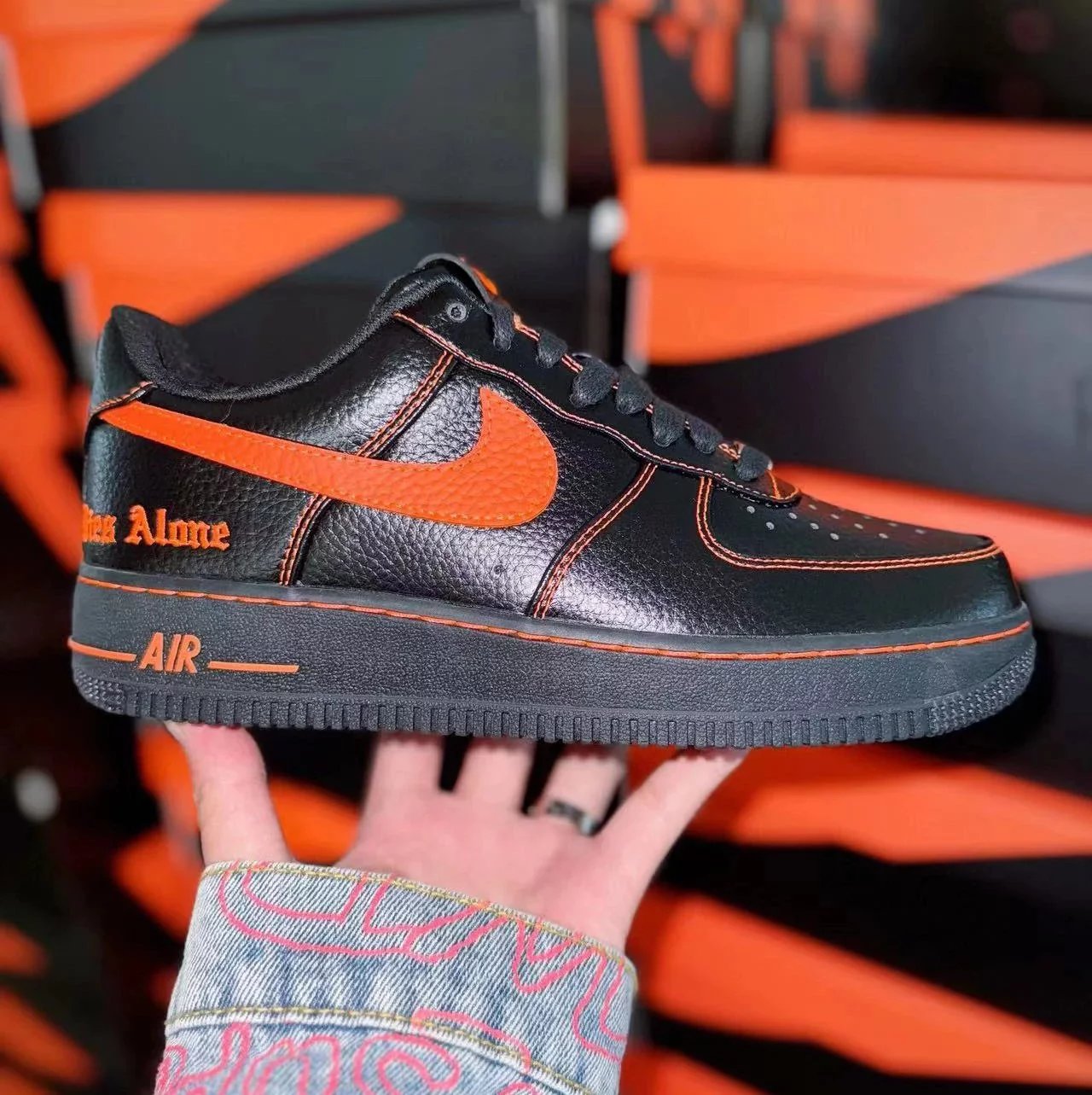 AF1 Edison Chen Black Orange
