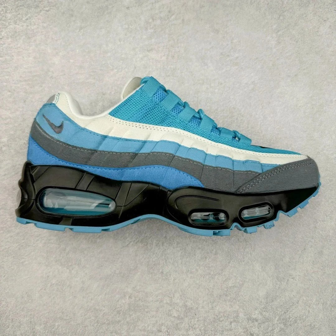 16-95 air cushion blue black background white stripe