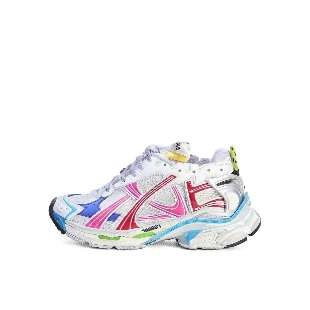 BLRN White Net Pink Blue Green Bar