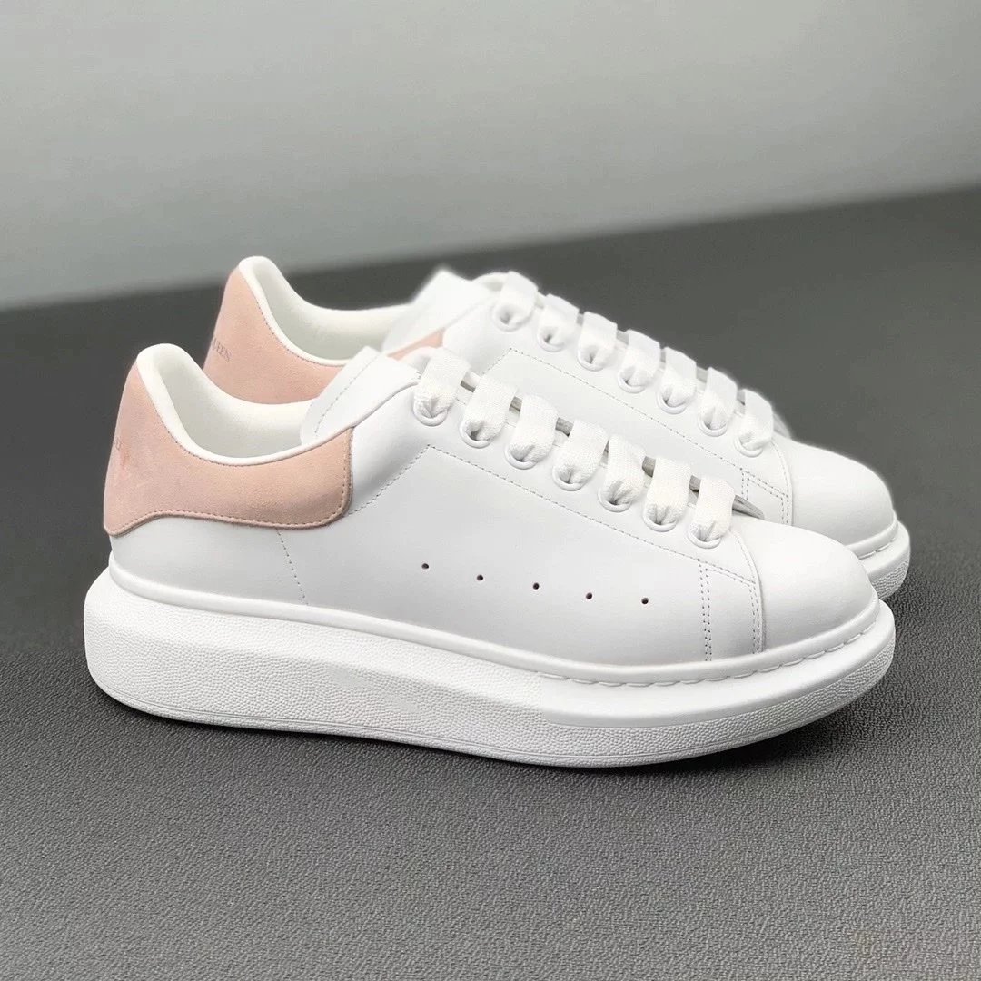 McQueen pale pink white