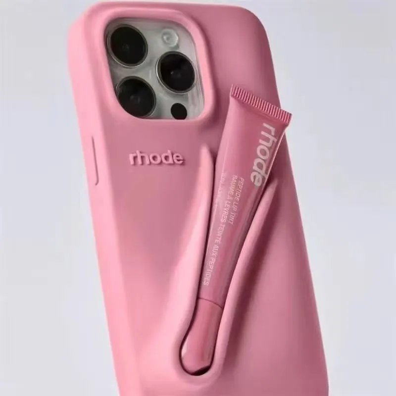 RHODE Peptide Lip Tint + Phone Case Set in Deep Brown Phone Accessories - 7