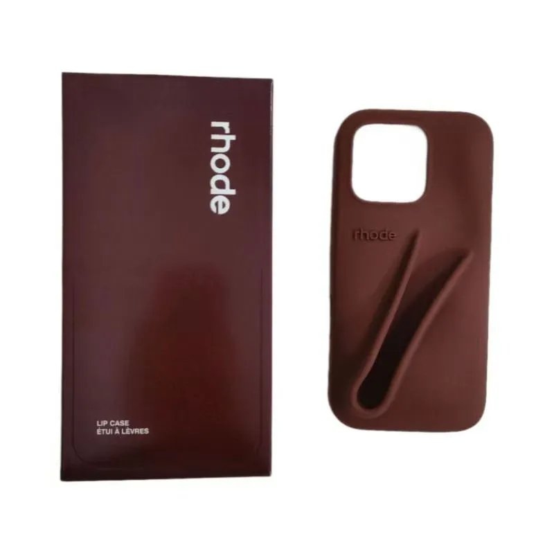 RHODE Peptide Lip Tint + Phone Case Set in Deep Brown Phone Accessories - 9