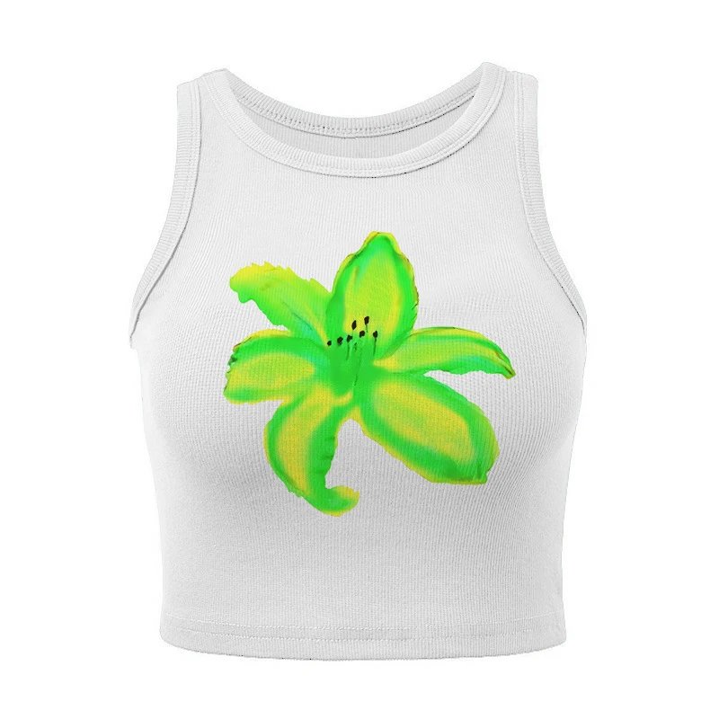 Corteiz Ribbed Cropped Tank Top