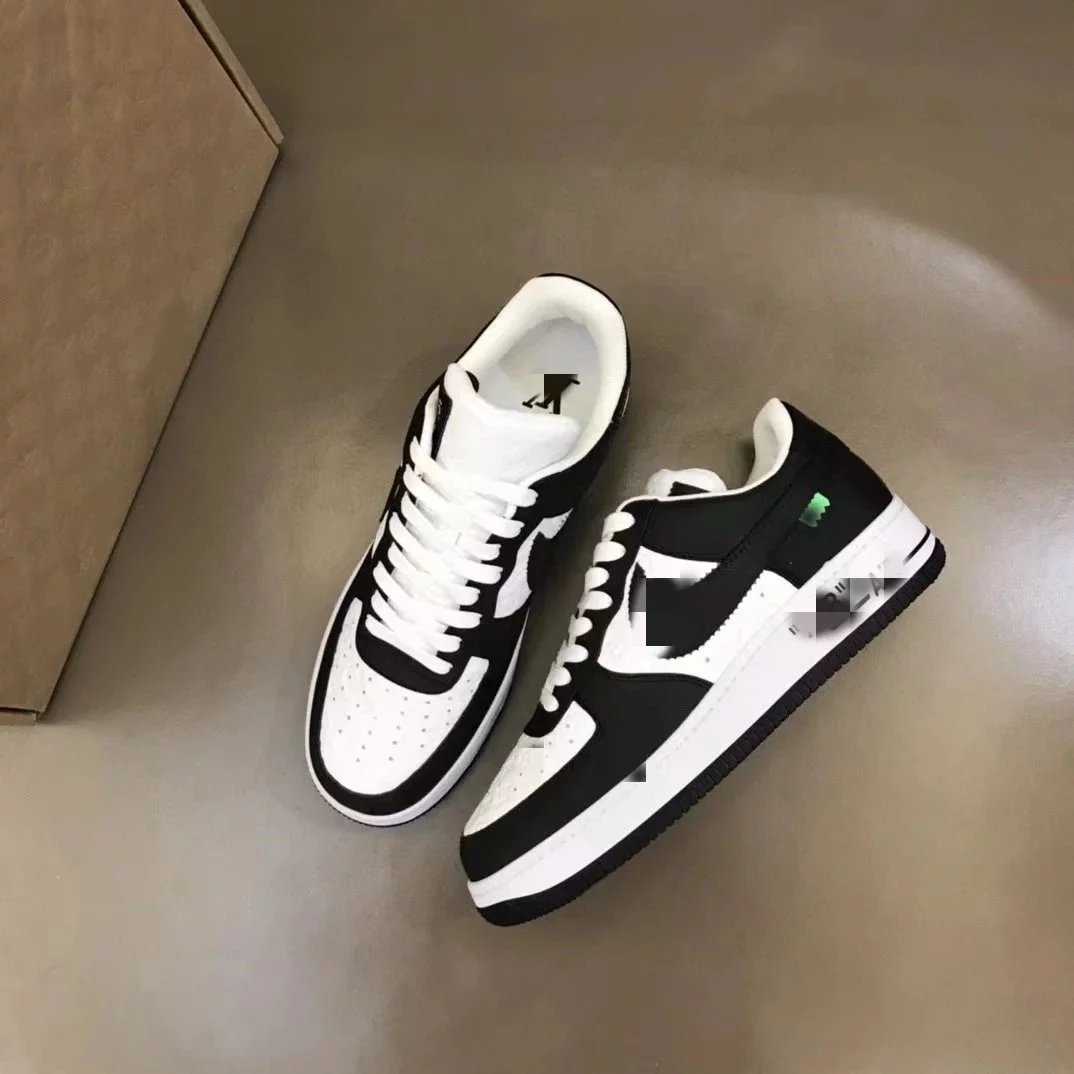 Louis Vuitton x Nike Air Force 1 Low Black White Panda