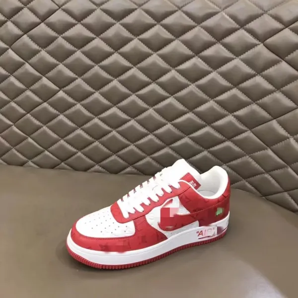 Louis Vuitton x Nike Air Force 1 Low Silver Monogram Sneakers - 7