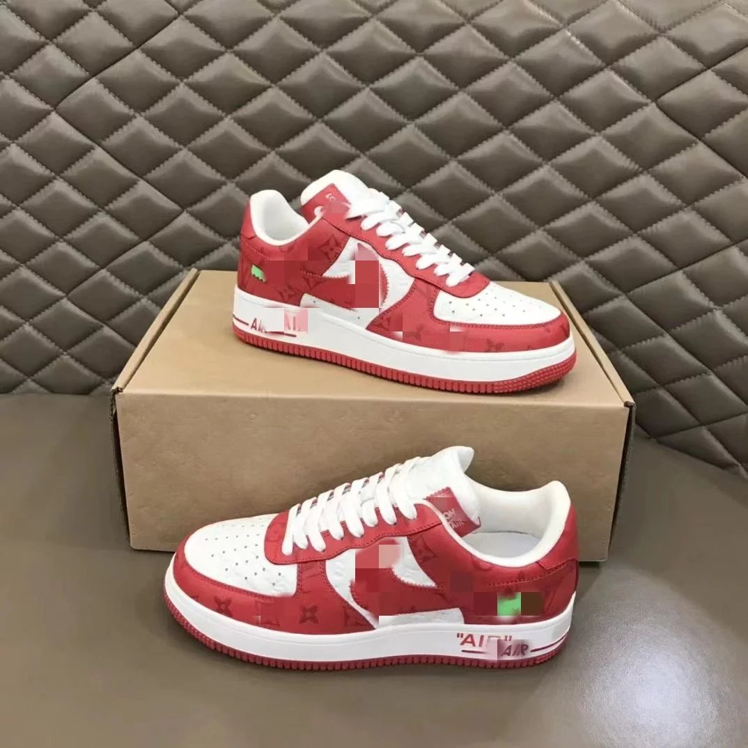 Louis Vuitton x Nike Air Force 1 Low Silver Monogram Sneakers - 5