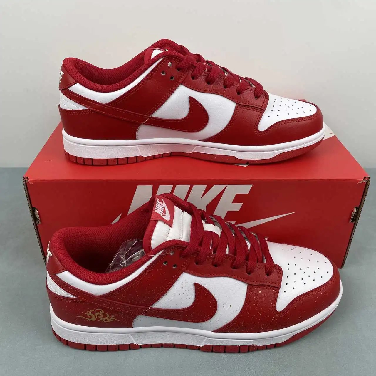Nike Dunk Low White Red Color-Blocked – DD1873-116
