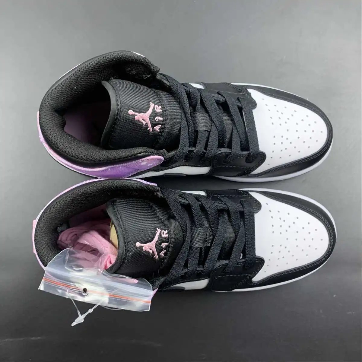 AJ1 Mid Black Purple White Tie-Dye – DM6216-001 thumbnail 4