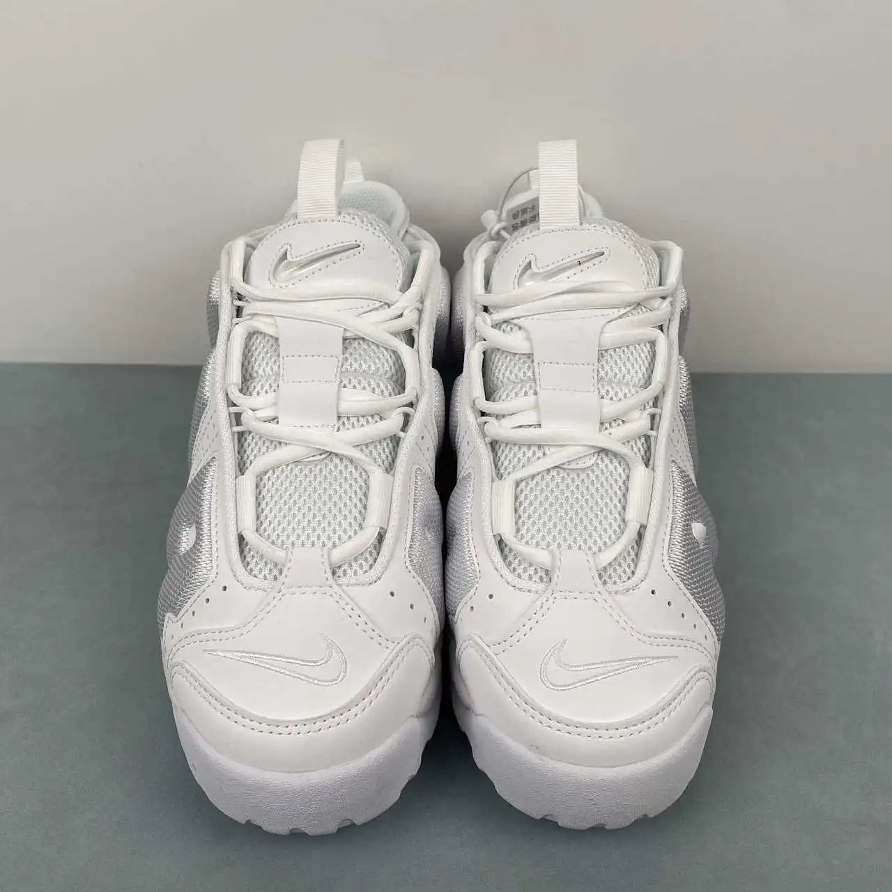 Nike Air More Uptempo Low White Silver – FZ3055-100 thumbnail 4