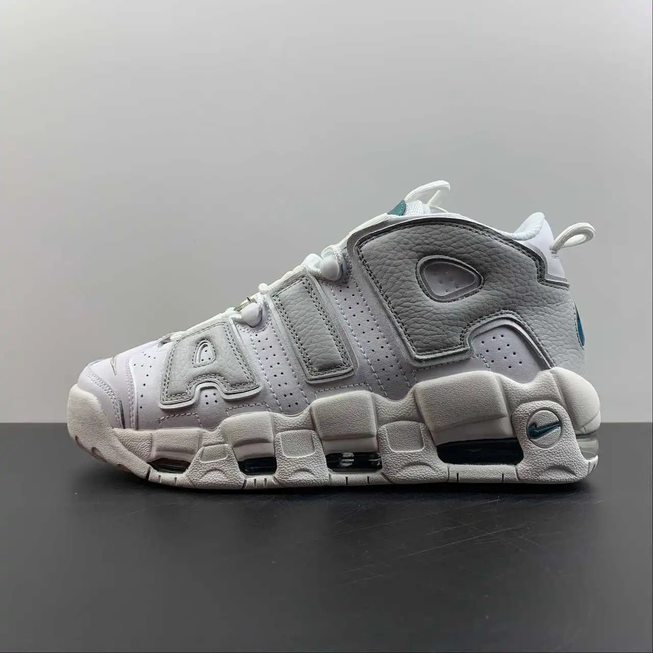 Nike Air More Uptempo White Grey Blue – DR7854-100 thumbnail 3
