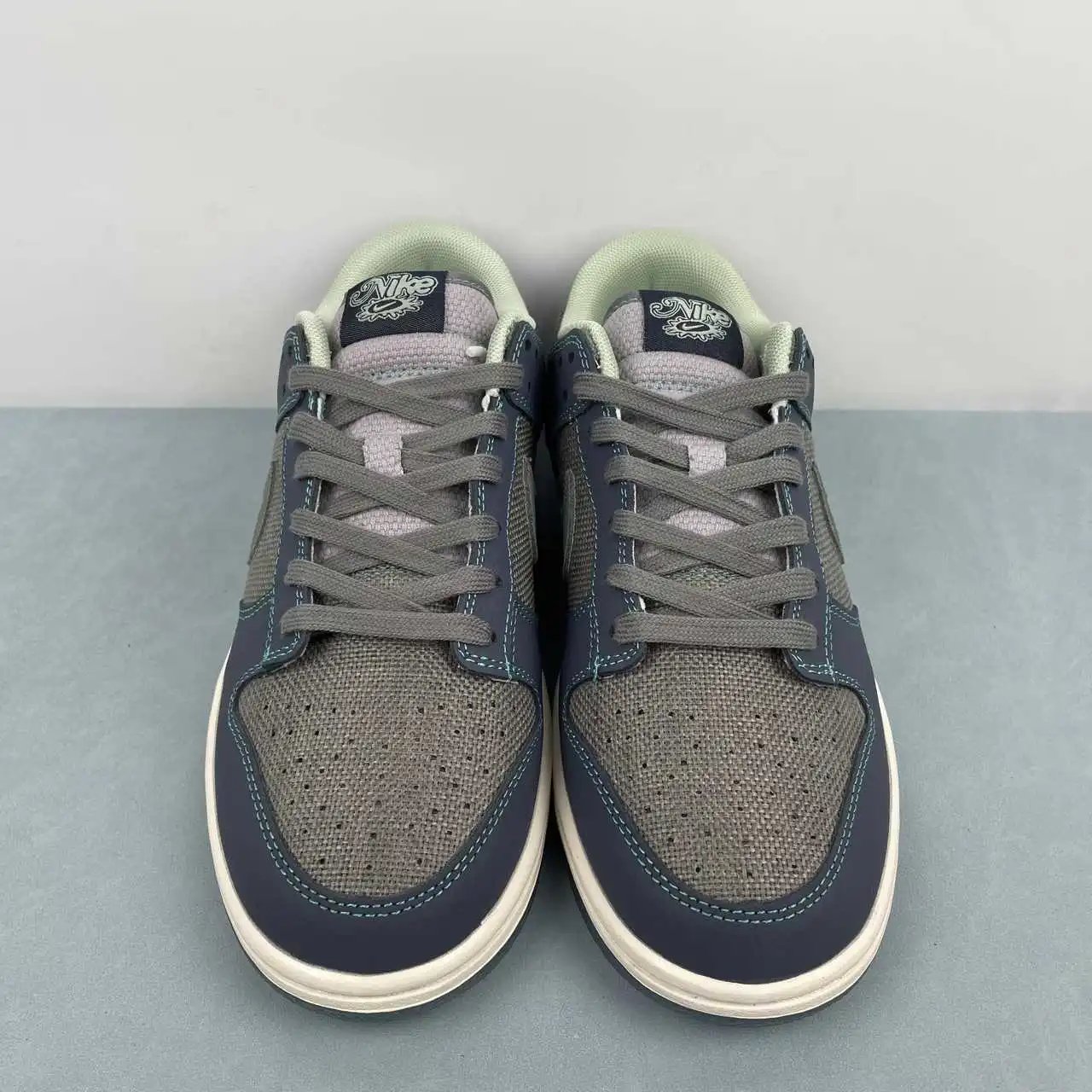 Nike Dunk Low Navy Grey Green Color-Blocked – IH1942-002 thumbnail 3