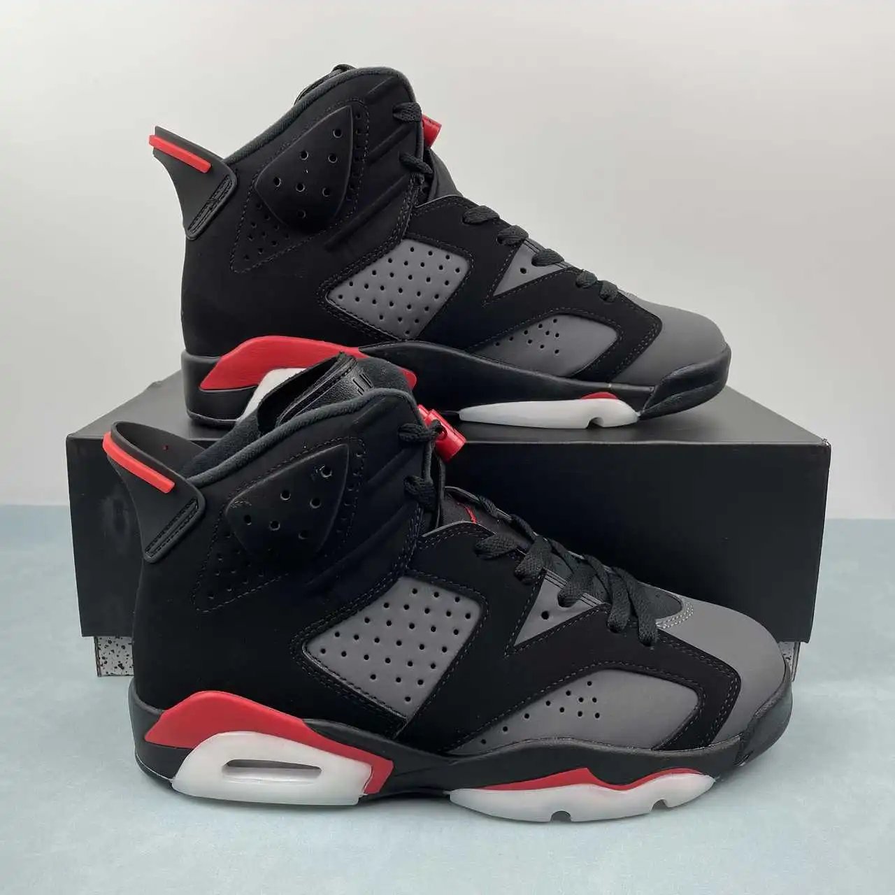 AJ6 Retro Black Grey Color-Blocked – CT8529-064