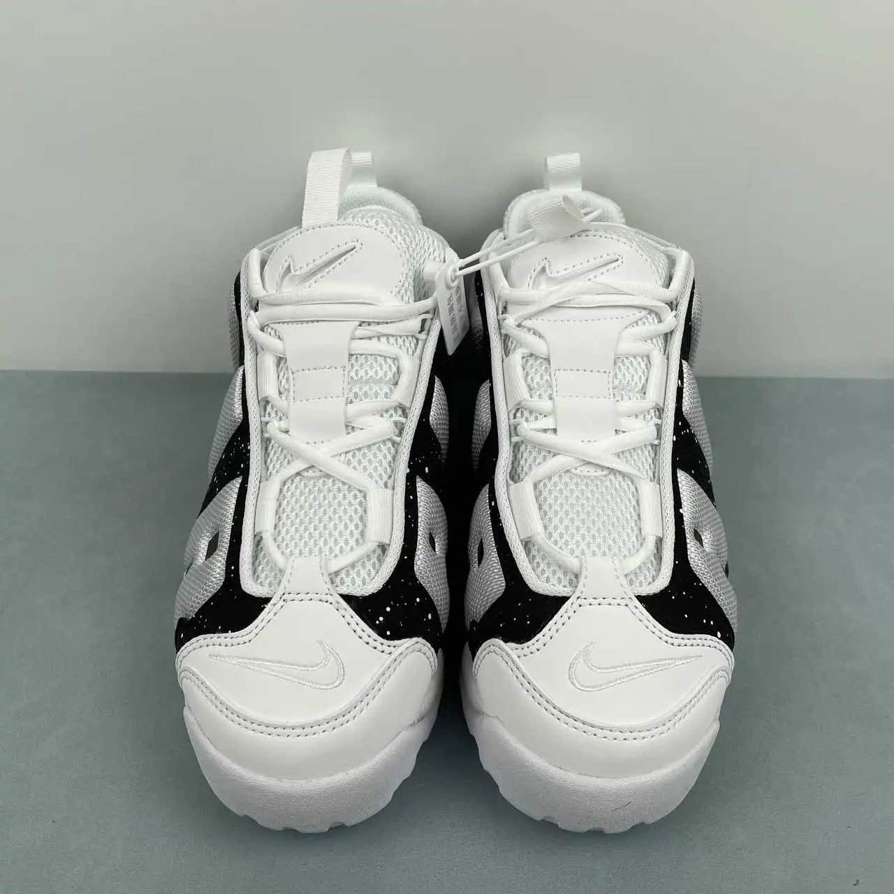 Nike Air More Uptempo Low Black White Splatter – FZ3055-100 thumbnail 4
