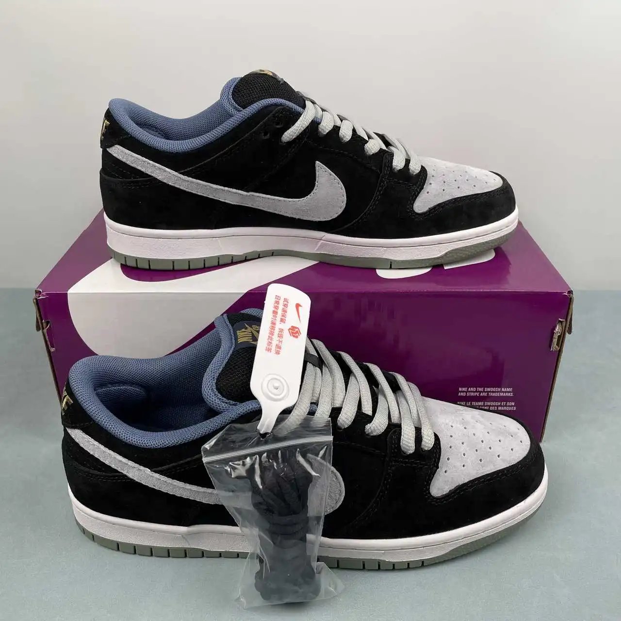 Nike Dunk Low Black Grey Blue – HF3063-002