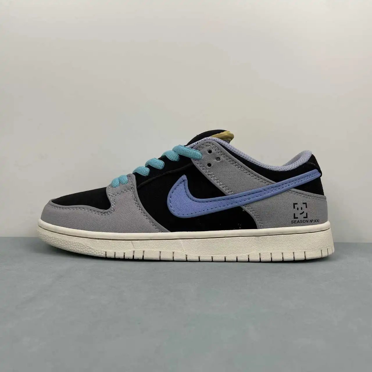 Nike Dunk Low Black Grey Blue Color-Blocked – FN5880-001 thumbnail 4