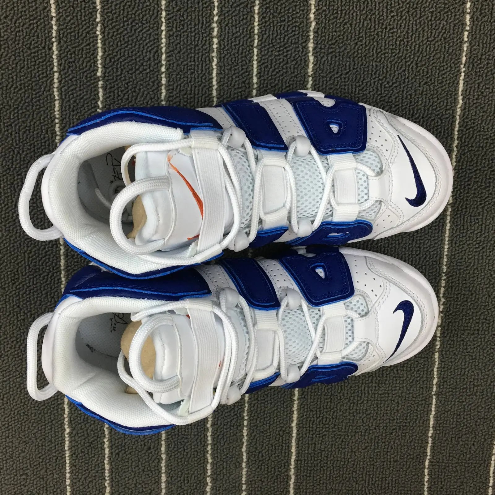 Nike Air More Uptempo White Blue Orange thumbnail 3