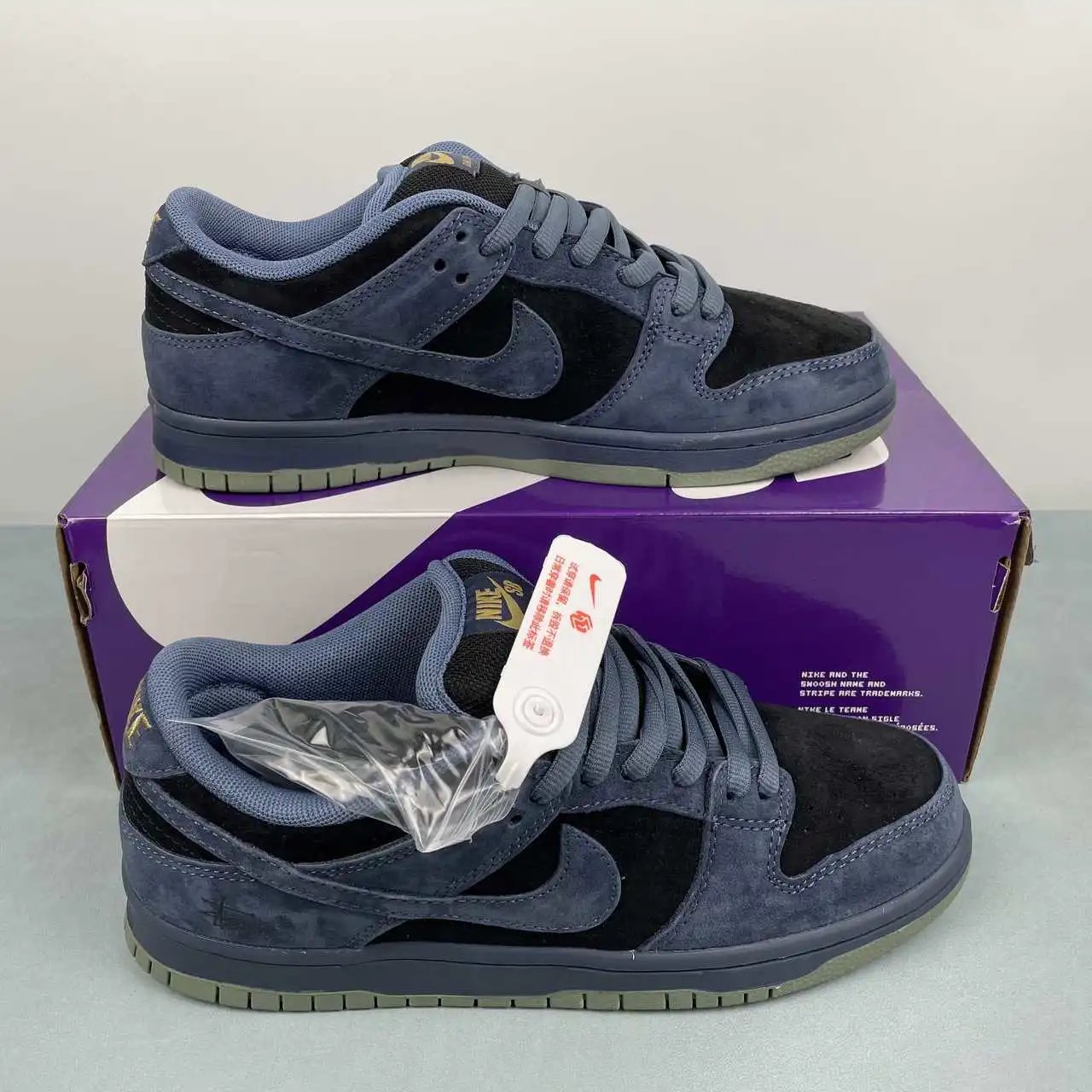 Nike Dunk Low Navy Black Color-Blocked – HF3063-002