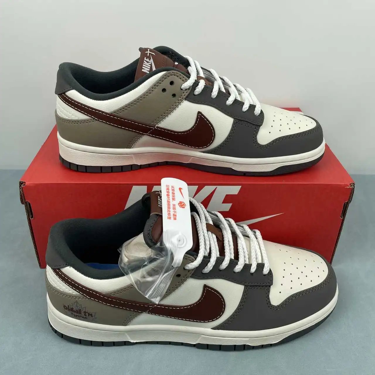 Nike Dunk Low White Brown Grey Color-Blocked – IM6670-202
