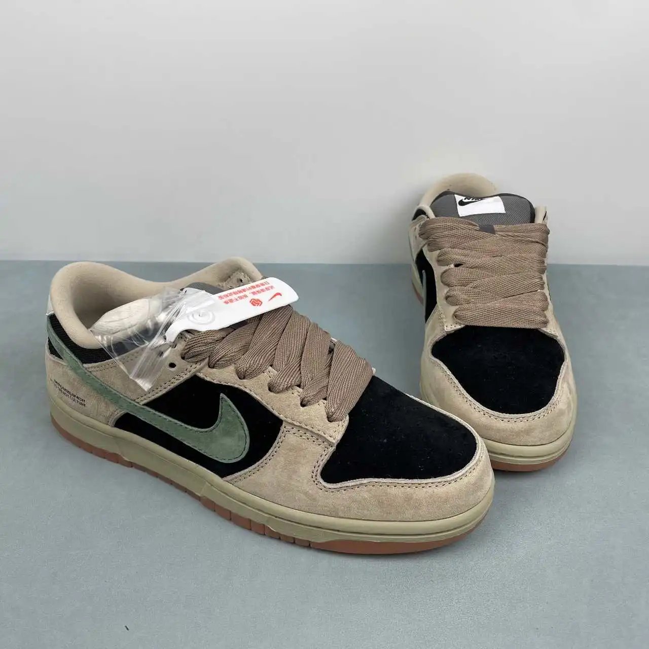 Nike Dunk Low Khaki Black Green Color-Blocked – HJ0367-200 thumbnail 2