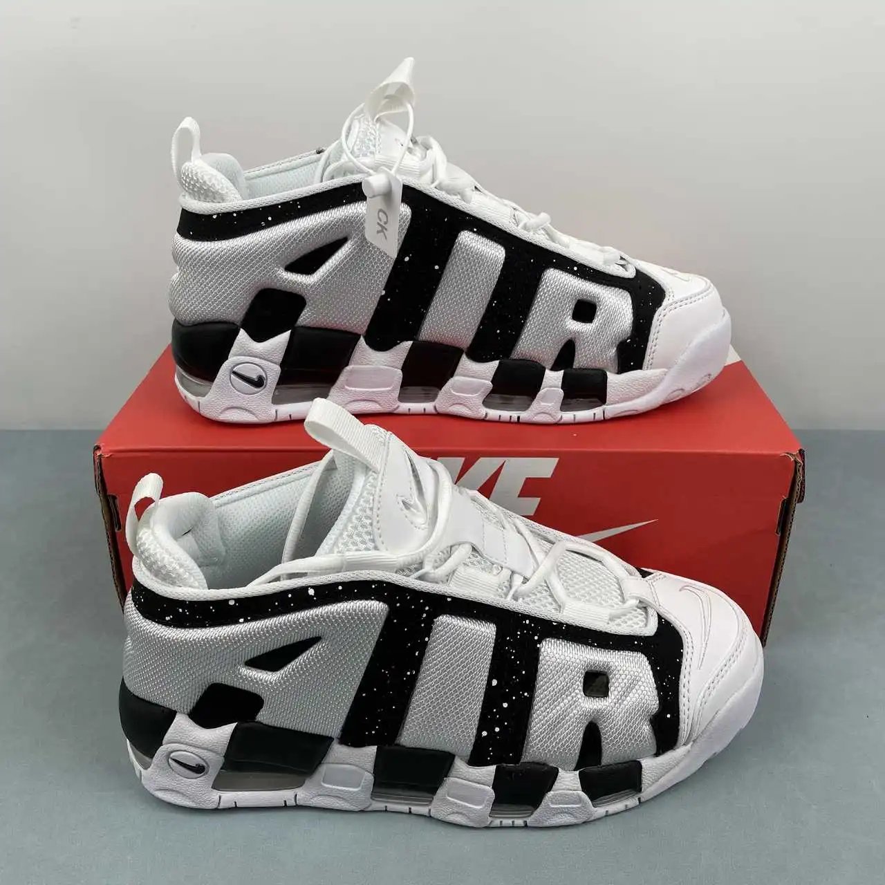 Nike Air More Uptempo Low Black White Splatter – FZ3055-100