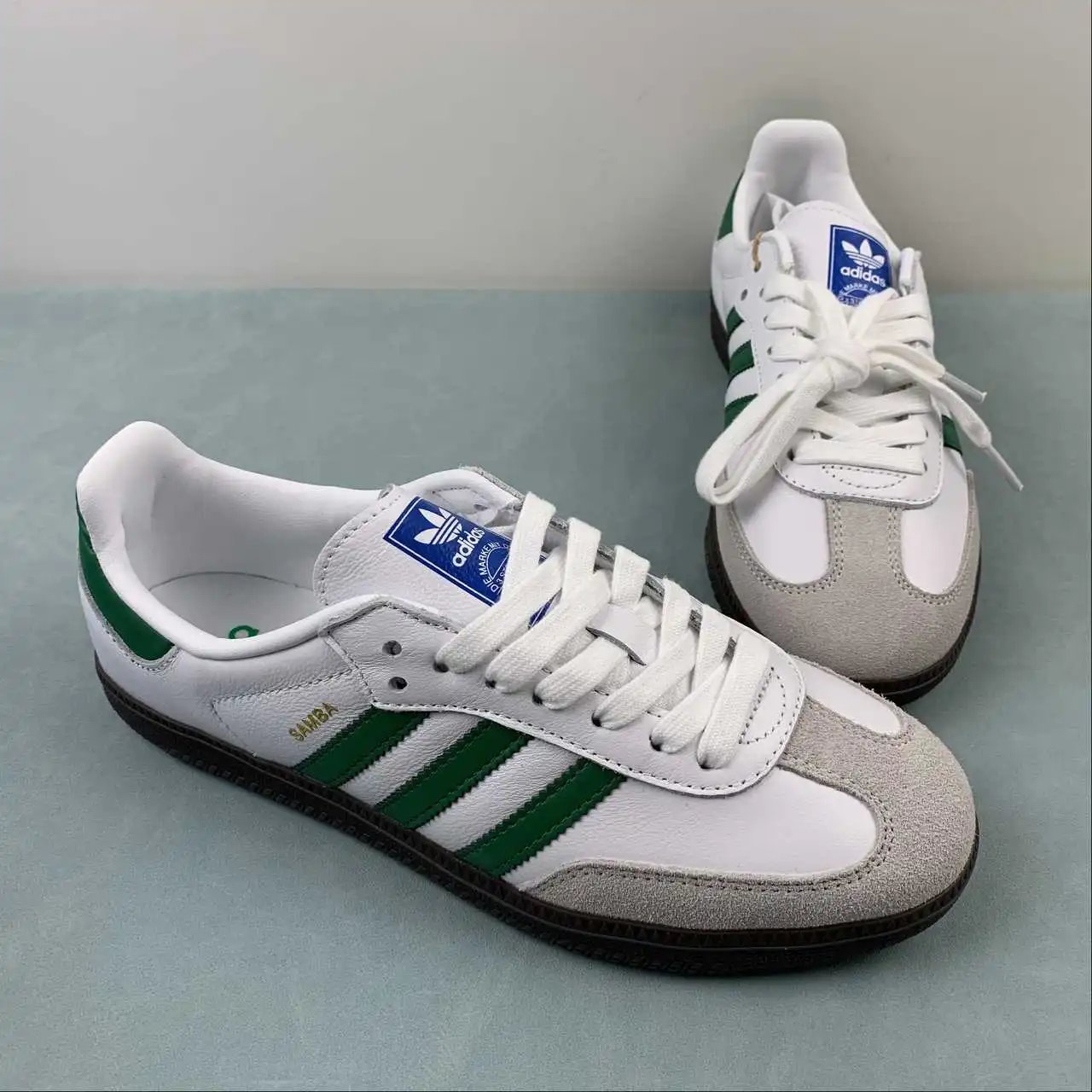 ADIDAS SAMBA 白绿 IG1024 thumbnail 2