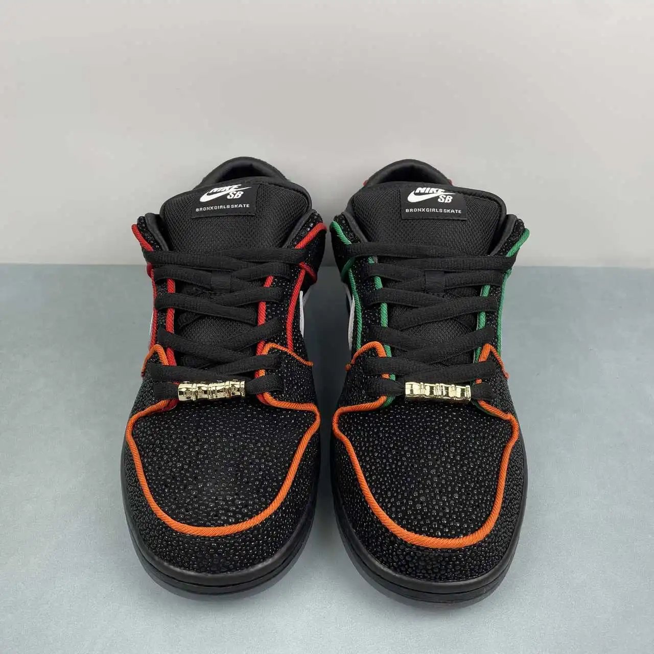 Nike Dunk Low Black Base Multi-Color Stitching – HV1664-001 thumbnail 3