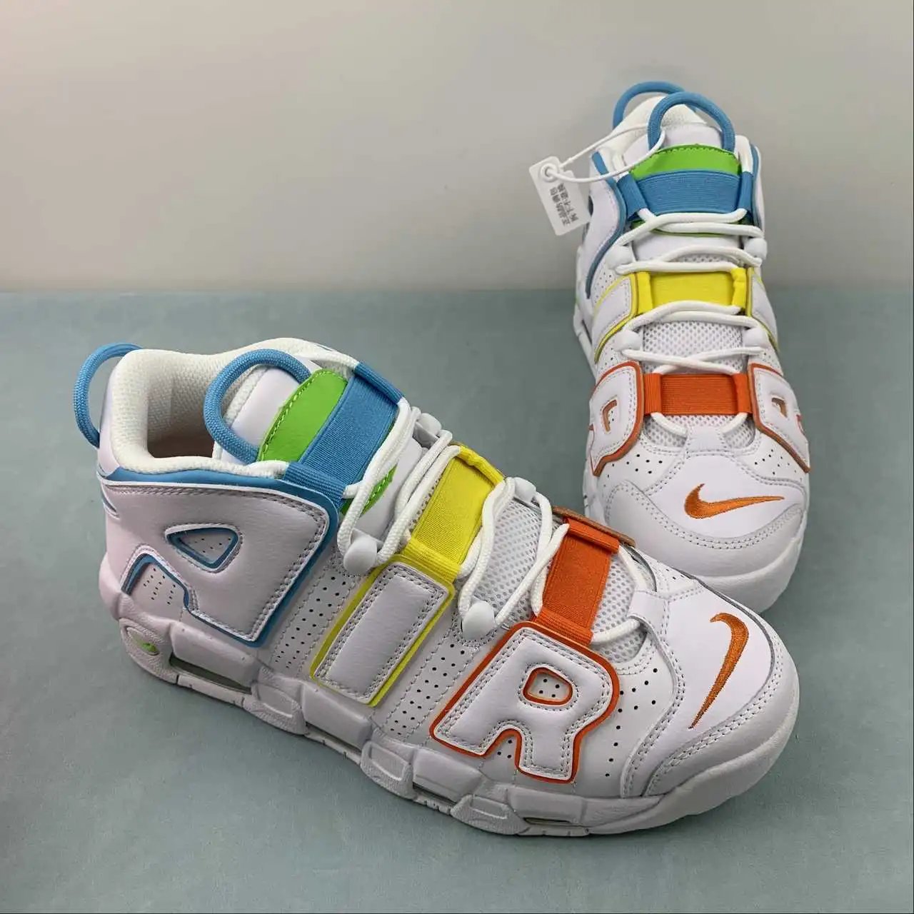 Nike Air More Uptempo White Rainbow Candy Color – FJ4624-100 thumbnail 2