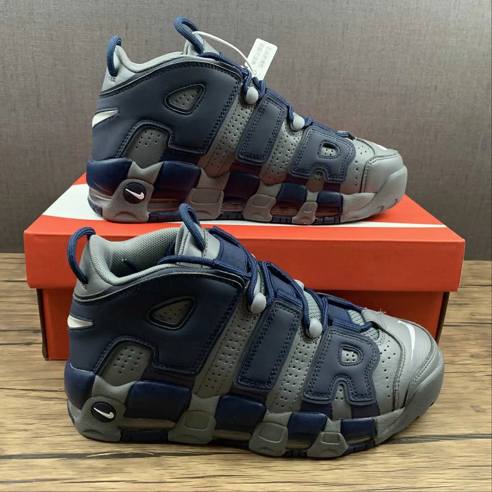 Air More Uptempo Grey Blue