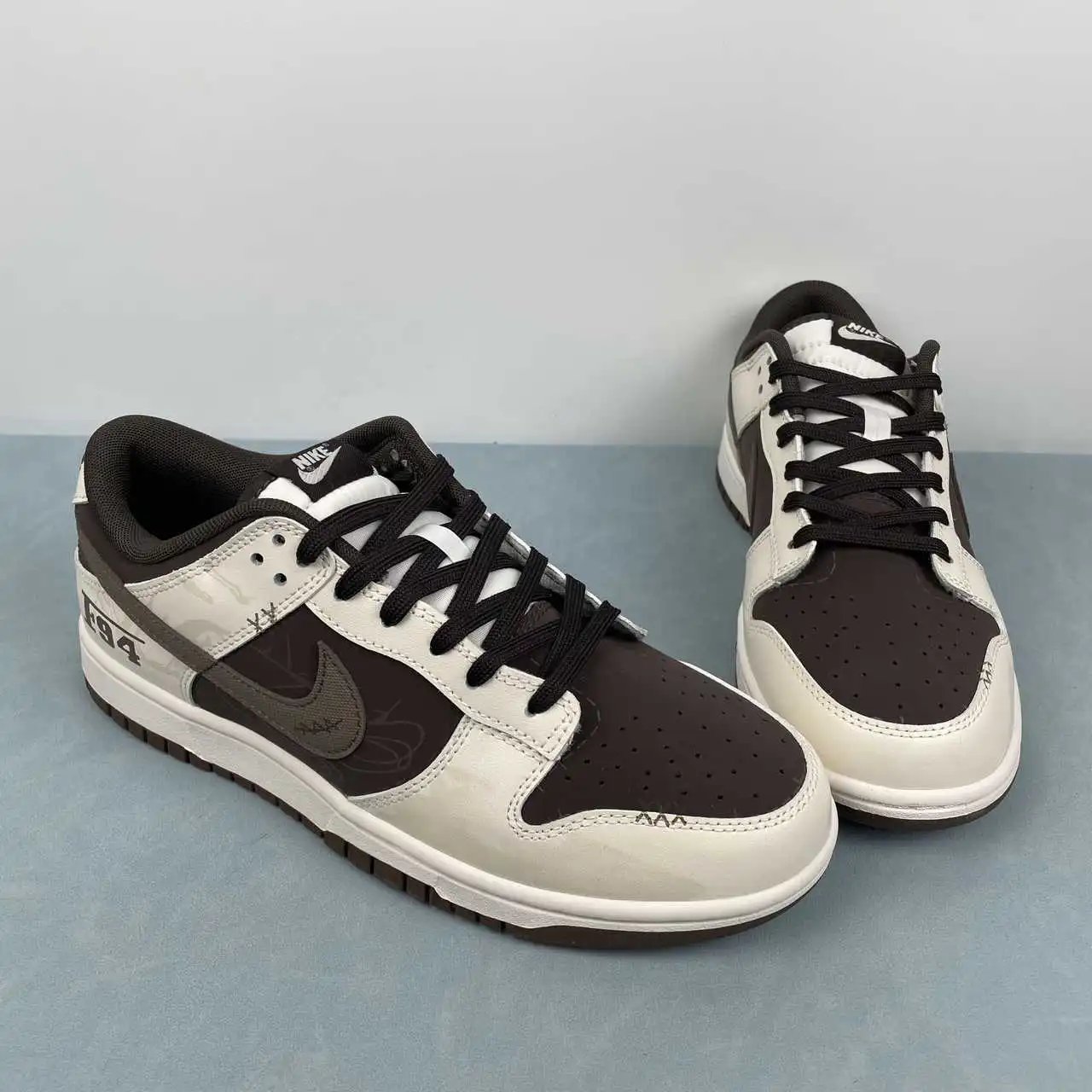 Nike Dunk Low White Brown Black – WG1123-031 thumbnail 2