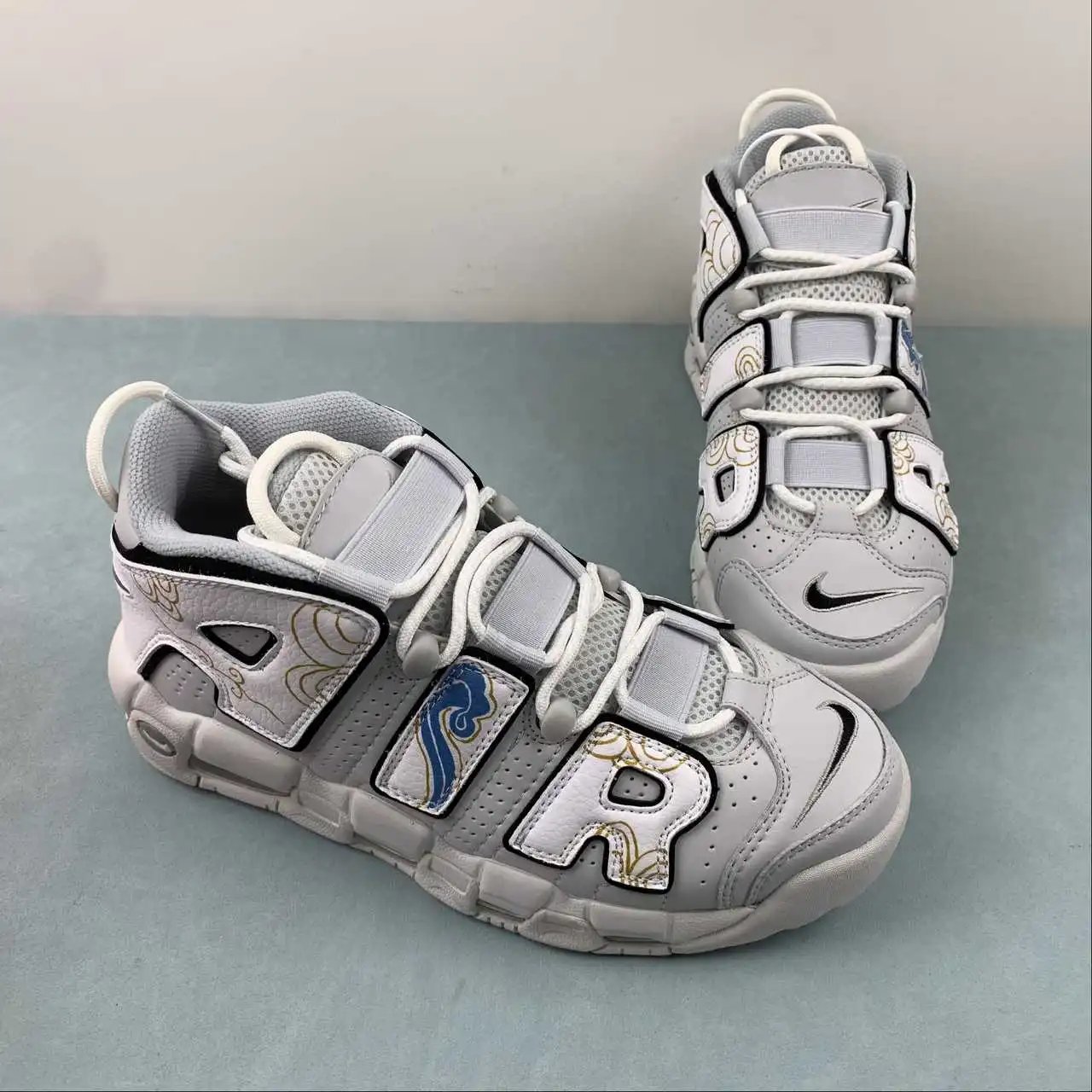 Nike Air More Uptempo Grey Blue – FB3021-001 thumbnail 2