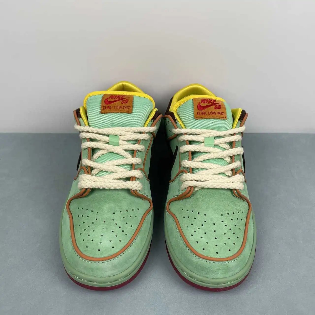 Nike Dunk Low Green Brown Yellow Flame Embroidery – HF3058-300 thumbnail 3
