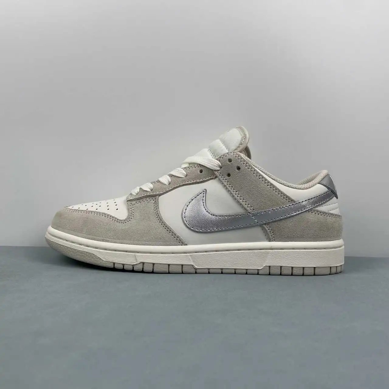 Nike Dunk Low Off-White Grey Silver Color-Blocked – II7651-133 thumbnail 4