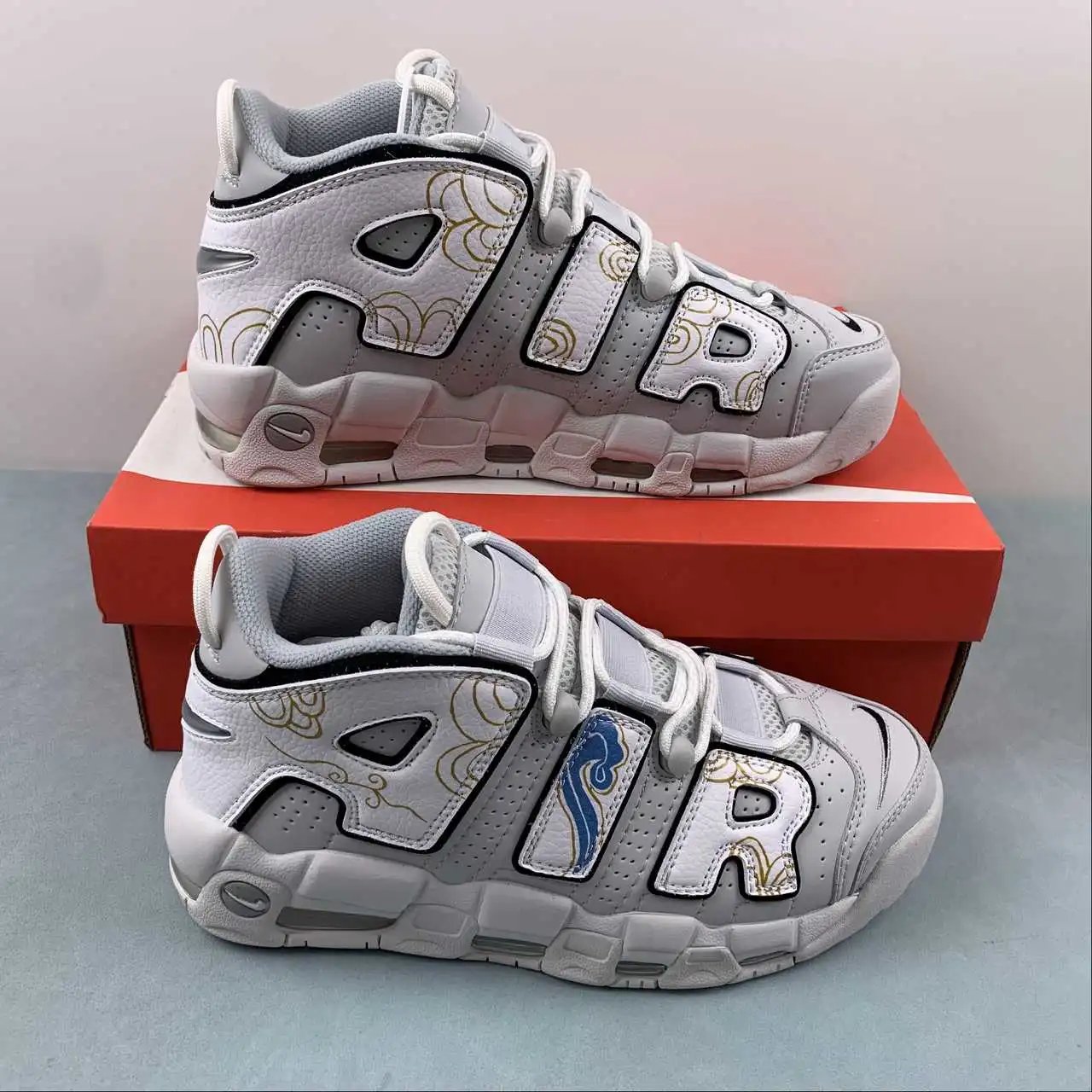 Nike Air More Uptempo Grey Blue – FB3021-001