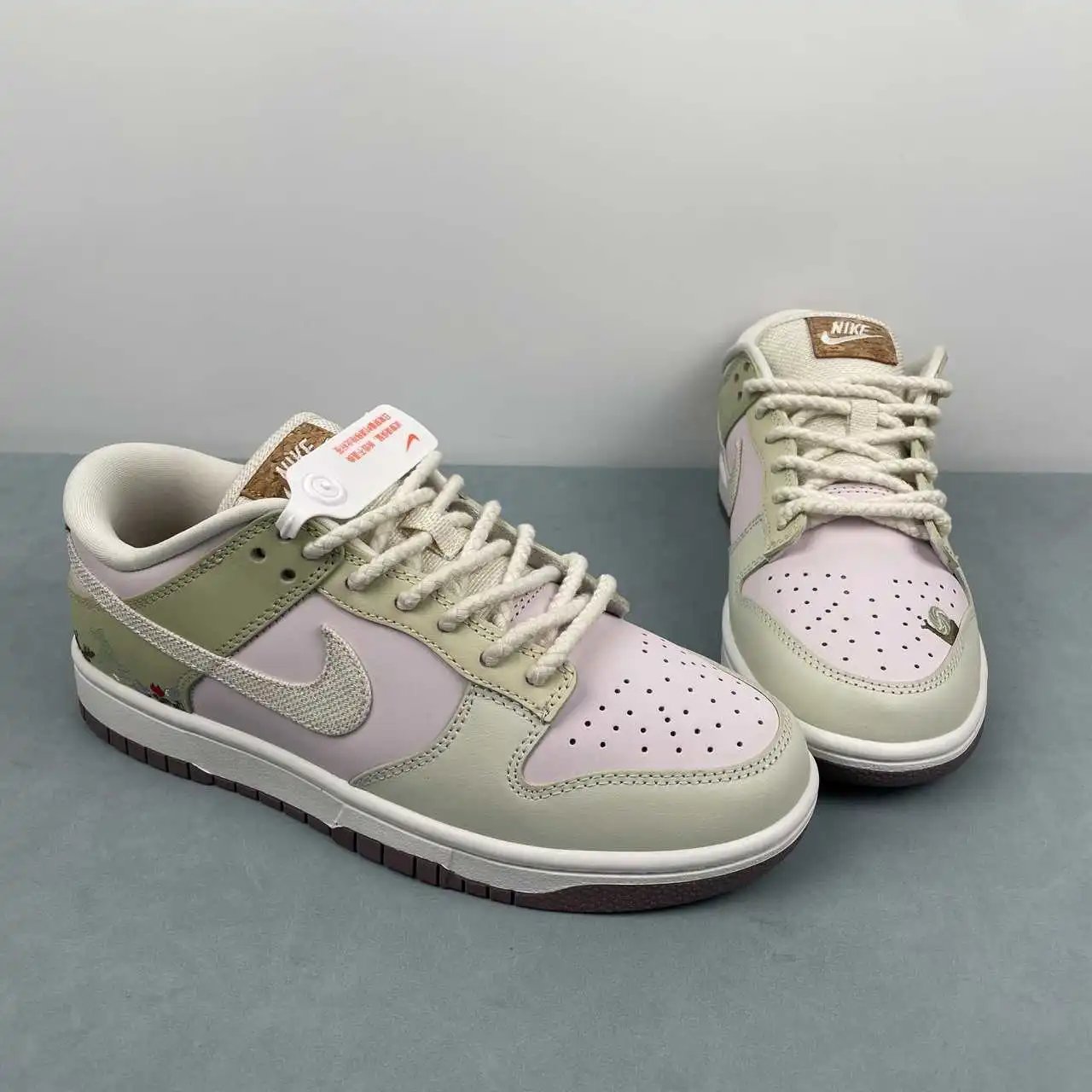 Nike Dunk Low Light Pink Green Color-Blocked – IB8876-661 thumbnail 2