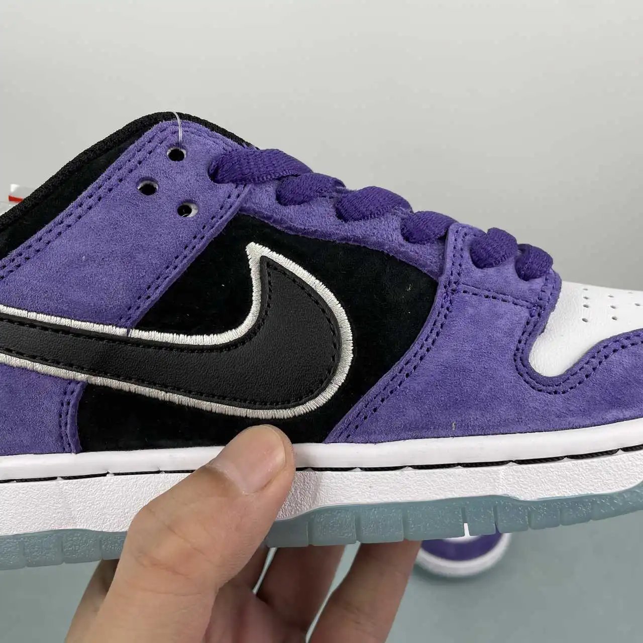 Nike Dunk Low Purple Black White Color-Blocked 6