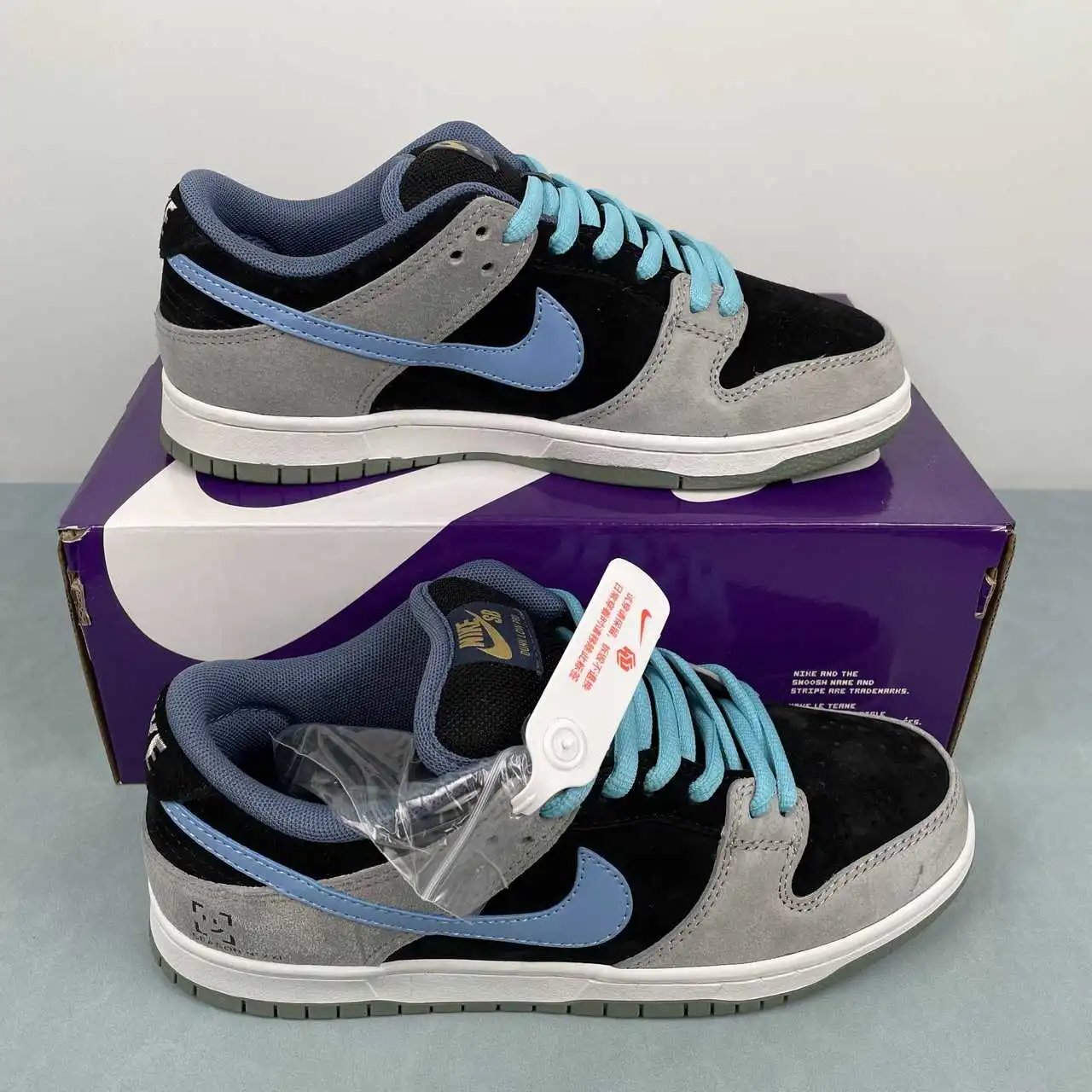 Nike Dunk Low Black Grey Blue – HF3063-002