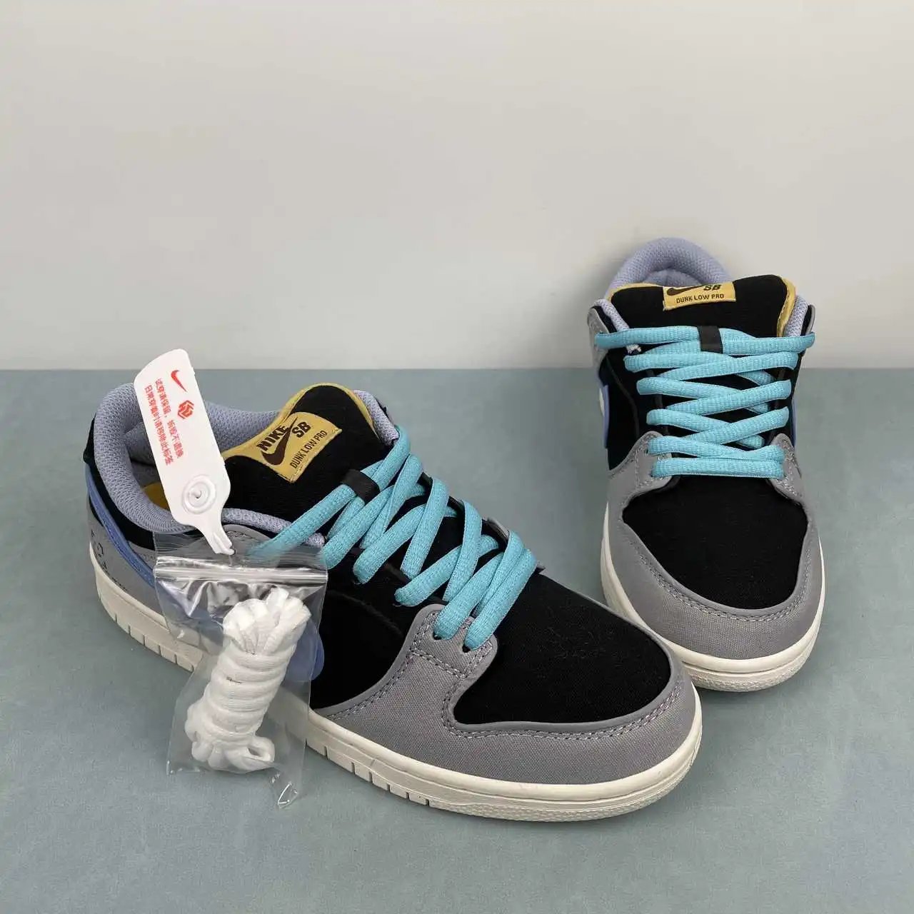 Nike Dunk Low Black Grey Blue Color-Blocked – FN5880-001 thumbnail 2