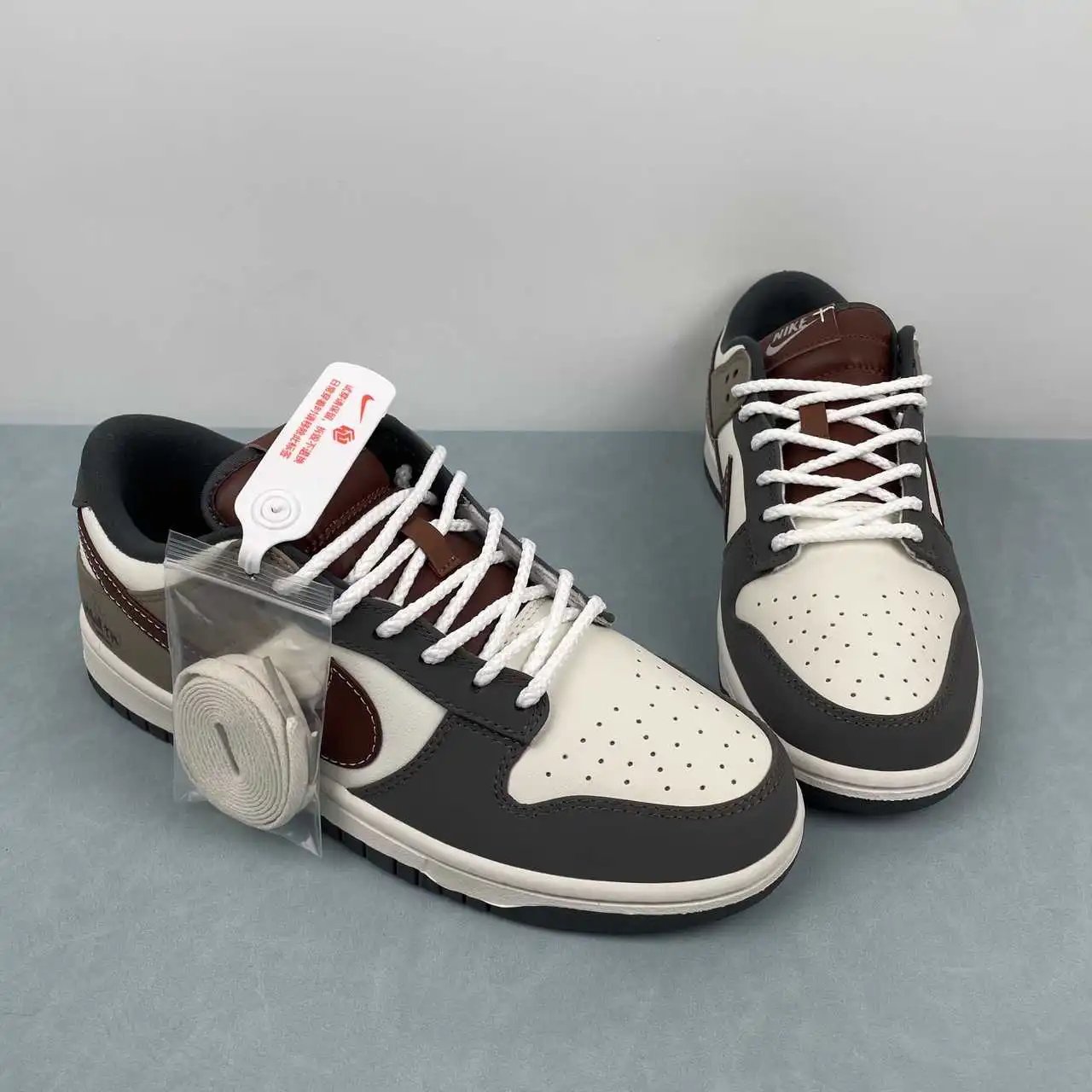 Nike Dunk Low White Brown Grey Color-Blocked – IM6670-202 thumbnail 2
