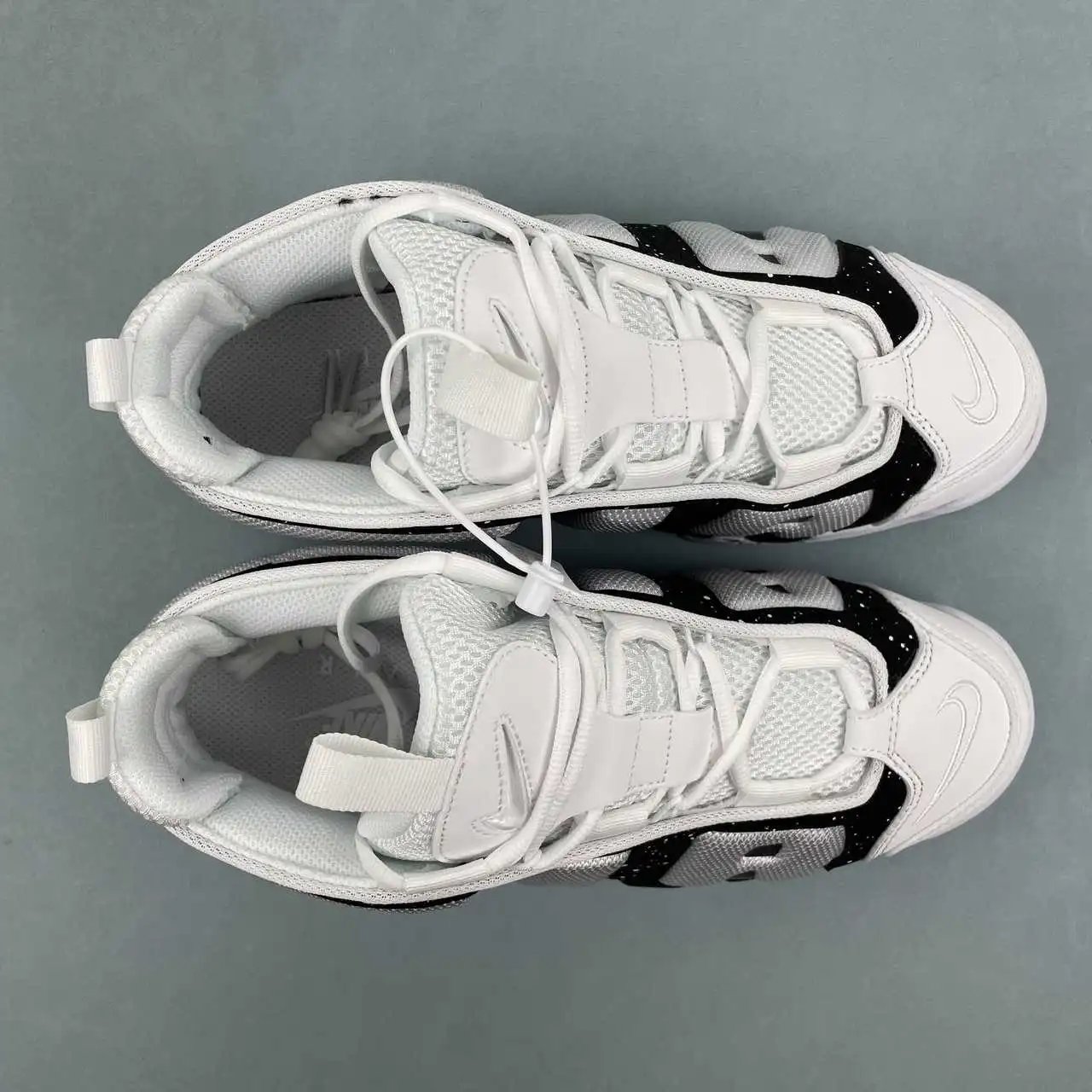 Nike Air More Uptempo Low Black White Splatter – FZ3055-100 thumbnail 3