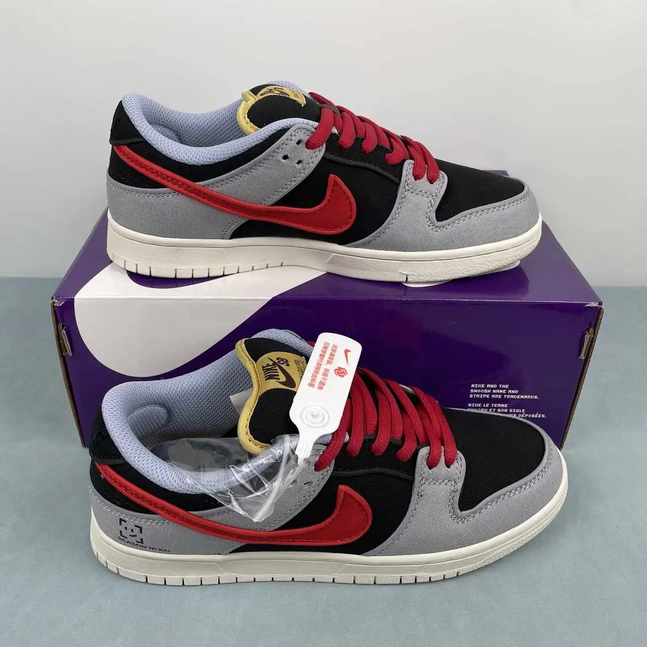 Nike Dunk Low Black Grey Red – FN5880-001